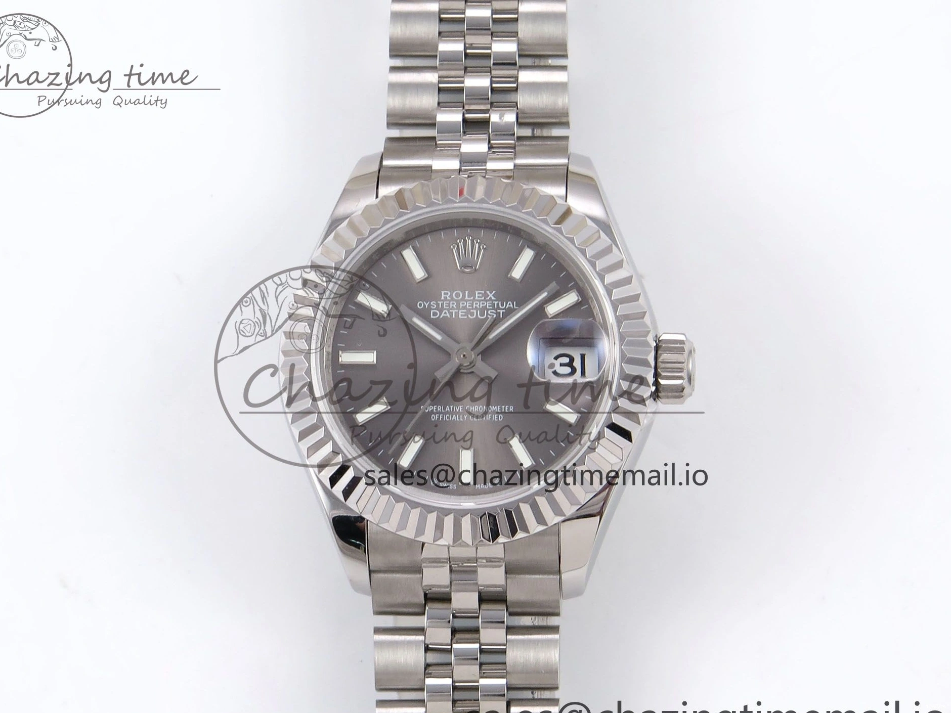 MiroTime 1221 Fashionable DateJust 28MM 279174 SS GMF 1:1 Best Edition 904L Steel Gray Stick Dial on Jubilee Bracelet A 1138